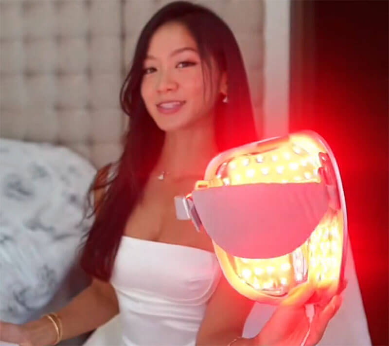 máscara facial com led 1